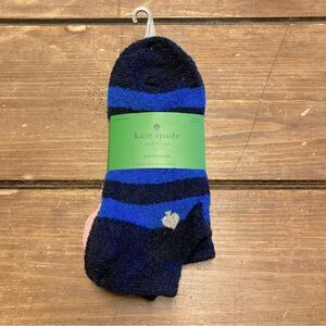 Kate Spade 3 Pairs of Low Cut Cozy Socks Navy Blue Green Teal NWT One Size